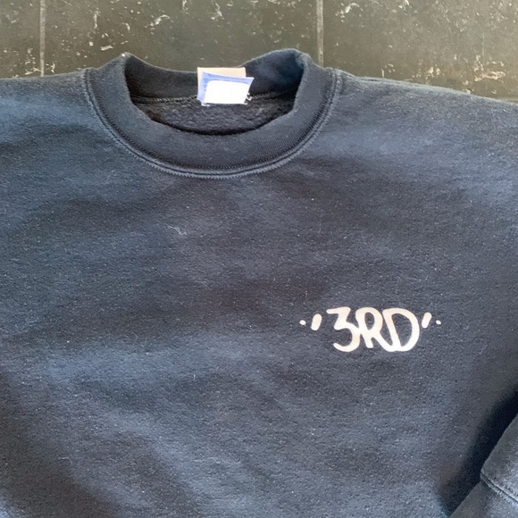 Black 3rd Lair Crewneck Sweatshirt Kids XL - Picture 4 of 7